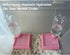 NIVERCE Pack 2 110x110mm 4.5x4.5 of Self-Refilling Hermit Crab Pools with Salt Marking in Hermit Crab Water Bowl