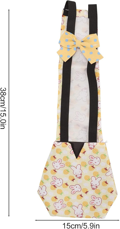 Pet Chicken Diaper,Reusable Washable Duckling Nappy Goose Diaper Duck Diapers Pet Physiological Pants with Bow Tie