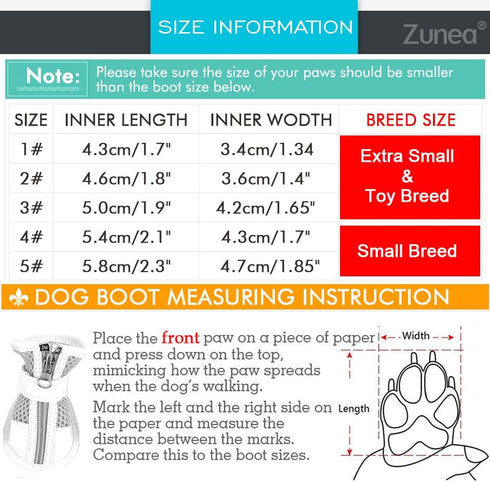 Zunea Small Dog Shoes for Hot Pavement, Breathable Mesh Boots, Adjustable Non-Slip Zipper Pet Booties, Pink 5#