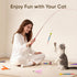 13 Packs Set Cat Toys for Indoor Cats, Interactive Cat Wand Toy with FeatherRibbon Refills, Feather Toys for Exercise