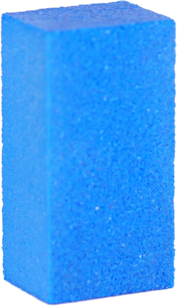 Soft Gummy Rubber Abrasive Stone, Blue, 50x25x20mm