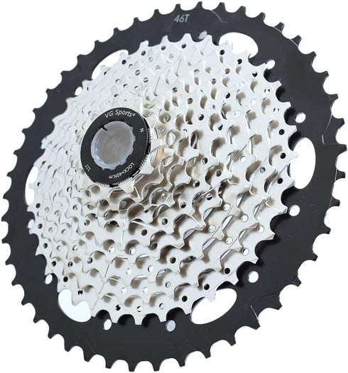VG SPORTS 10 Speed Bicycle Cassette | 11-25T/11-28T/11-32T/11-36T/11-40T/11-42T | Compatible with Shimano Sram