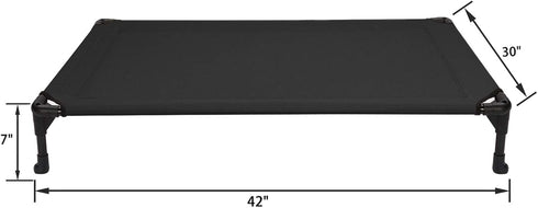 Veehoo Cooling Elevated Dog Bed, Portable Raised Pet Cot with Washable Mesh, Durable Dog Hammock Bed for Indoor &