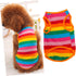 Live Aquarium Plants Dog Vest - Funky Striped Shirt for Dogs, Blue Aquarium Gravel Shirt