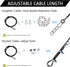Taeku Fitness Heavy Duty Pulley Cable, 6mm Steel Wire Rope Replacement for Home Gym Weight Lift Pulley System