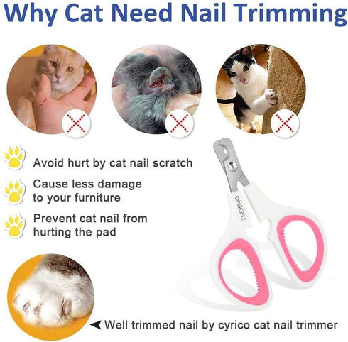 OneCut Trimming, Pet Nail Clippers, Update Version Cat & Kitten Claw Nail Clippers for Professional Pet Nail Clippers