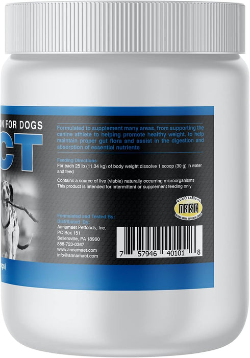 Annamaet Impact High-Energy Dense Nutrition Supplement for Dogs - 1 lb Helps Support Healthy Weight in Canine Athletes,