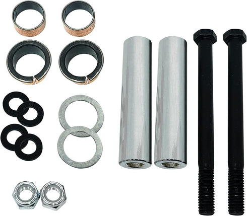 XUANYUDG0769 Golf Cart Spindle Bushing King Pin Tube Claw, Copper Sleeve and Washers Assembly Repair Kit