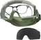OneTigris Tactical Goggles, Over Glasses Anti Fog Tactical Eyeglasses, Safety OTG Protection with Interchangeable Lens