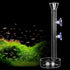 Shrimp Feeding Tube and Dish, Clear Crystal Glass Shrimp Feeder Tube Tray for Aquarium (10")