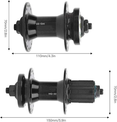 Front Rear Bike Hub, Bike Disc Brake Bearing Hub Part 32 Holes - Zyyini
