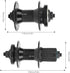 Front Rear Bike Hub, Bike Disc Brake Bearing Hub Part 32 Holes - Zyyini