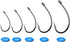 50/150pcs AGOOL Fly Tying Hooks, Carp Fishing Hooks High Carbon Steel Barbed Dry Wet Nymph Shrimp&Pupa, Streamer