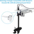 Haoguo Steering Triangle, Compatible with Newport NK-180S Brushless Kayak Motor, Stainless Steel Structure