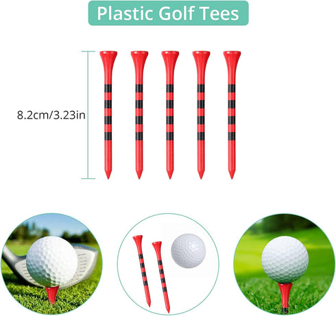 VINTEAM Golf Accessories Gift Set, Includes Towel, Club Brush, Divot Repair Tool, and Golf Tee Holder