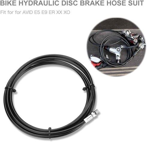 VGEBY Brake Oil Tube, 2m Hydraulic Disc Brake Hose with Olive Rings for AVID E5 E9 ER XX XO Brake Line
