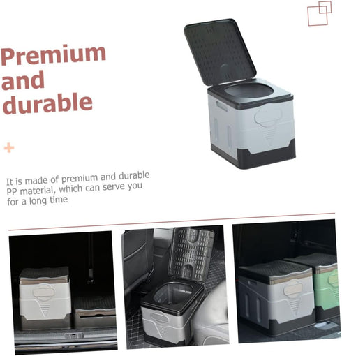Garneck Compact Portable Folding Toilet - Ideal for Camping and Outdoor Adventures