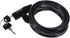 HME Self-Coiling 6-Foot Protective Hunting Tree Stand Cable Lock, Durable and Reliable, 2 Keys Included