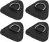 X AUTOHAUX D Ring Patch 4pcs PVC Stainless Steel Triangle Shape Pad for Inflatable Boat Kayak Canoe Deck