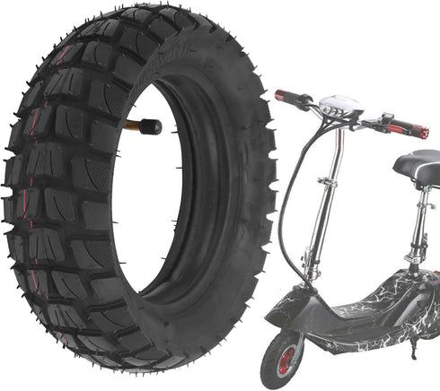 VGEBY Electric Scooter Tire, 10in Shock Absorption Inflatable Rubber Tyre Replacement 255x80