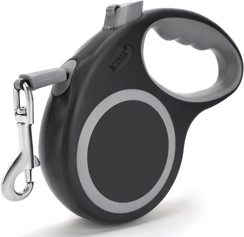 Retractable Dog Leash 16 FT for Small Medium Dogs/Cats up to 50 lbs, One-Handed Brake, Durable Nylon Tape