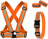 Reflective Running Gear Set, Reflective Vest & Armband & Belt, High Visibility Night Cycling Walking Safety Gear