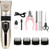 Heavy Duty Pet Grooming Clippers Kit, Low Noise Ceramic Material, Suitable for Small Dogs, Cats, and Birds