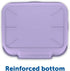KittyGoHere Senior Cat Litter Box - 1 Pack Large Storybook Lavender Low Entrance, Perfect for Senior Cats