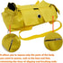 Kukaster Pet Cat’s Restraint Bag for Nail Trimming, Anti-Scratching Grooming Bag for Cats (Yellow-s)