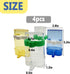 Hamiledyi Automatic Bird Water Dispenser, 4pcs No Overflow Transparent Container for Parrot Feeder & Bird Cage