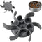 Dog Slow Feeder Bowls, Silicone Spiral Insert to Slow Down Eating for Large Medium Small Breed Dogs, Grey