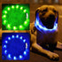2 Pack Light Up Dog Collar for Night Walking, Rechargeable with 1640 Feet Visibility, Brightest LED Dog Collar