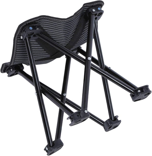 SuBleer Folding Camp Stool, Portable Camping Stool Mini Camping Foot Stool Outdoor Adult Hiking Fishing Beach Portable