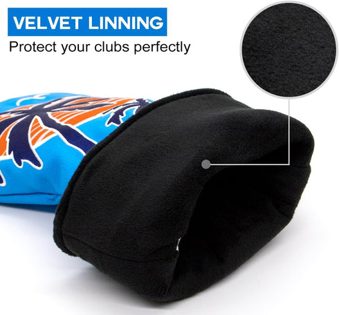 Montela Golf Club Covers, Coconut Tree Putter Cover and Headcovers for Most Brands