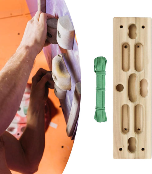 Ywmsfl Wood Climbing Fingerboard Doorway Hand Strengthener Equipment Forearm Exerciser For Training Finger Grip