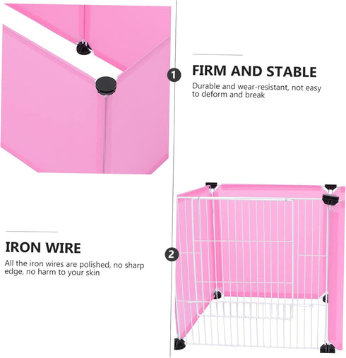 SUPVOX Pet Cage Toys Small Animals Cage Exercise Fence for Hamster Rabbit Hedgehog Easy Install No Tools Needed Safe