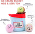 Ice Cream Puzzle Toy for Dogs, Hide and Seek Toy for Puppy Sniffing Balls, Cute Food Plush Toy for Small and Medium