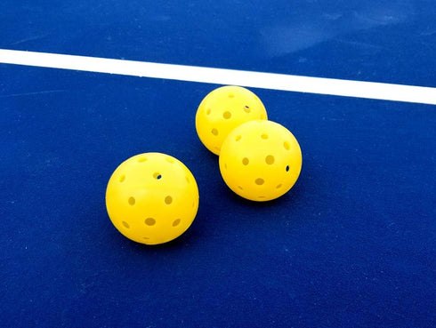 TOURNA Strike Outdoor Pickleballs - 6 Pack - USAPA Approved, Yellow