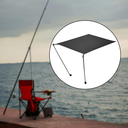 Yiju Camping Chair Shade Shelter,Lightweight Adjustable Portable Folding Chair Shade for Fishing Accessories Outdoor