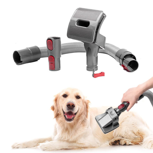 Pet Grooming Kit for Dyson V7, V8, V10, V11, V12, V15 (Vacuum Not Included), Deshedding Tools, Undercoat Fur Comb Kit