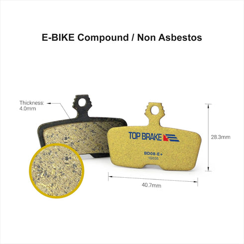 TOP BRAKE Disc Bike Brake Pads, Compatible with SRAM Code R RE RSC, MTB/eMTB/Downhill/Trail/Cycling