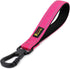 PLUTUS PET Short Dog Leash 10 Inch for Large Dogs with Locking Carabiner Clip & Padded Handle, Pink