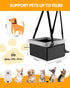 MARSLABO 10LBS Dog Car Seats for Small Dogs, Upgrade Dog Booster Seat with Metal Frame Construction with Double-Layer