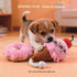 HEAT PAWS Pink Donut & Ice Cream Dog Plush Toys | Plush-Filled Squeaky Chew Toys (with Sprinkle Decoration) |