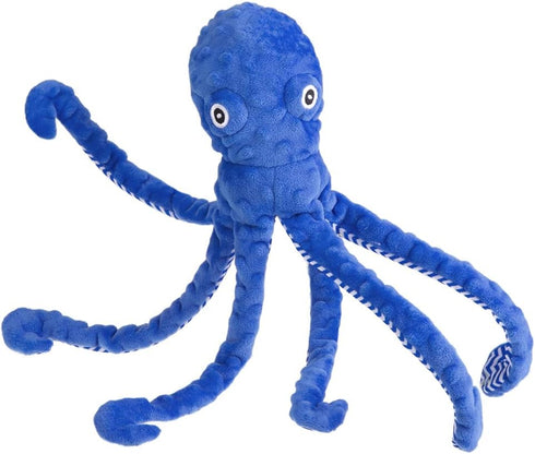 EXPAWLORER Octopus Dog Toy - Long Squeaky Plush Toy, Soft Stuffed Chew Toy with Crinkle Paper and Built-in Squeaker