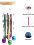 FlidRunest Bird Chewing Toys with Colorful Bells, Conure Wind Chimes Chew Toy with Colorful Stick, Bird Parrot Cage
