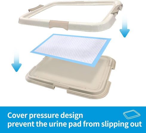 Pawise Pee Pad Holder for Puppy Pads, Training Tray, 23.5"x23.5"