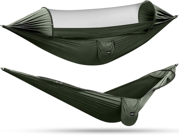 G4Free Large Camping Hammock - 2 Person with Mosquito Net, Lightweight for Outdoor Backpacking