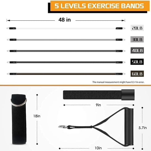 VEICK Resistance Bands, Exercise Bands with Handles for Men and Women, Workout Bands for Fitness Weights at Home