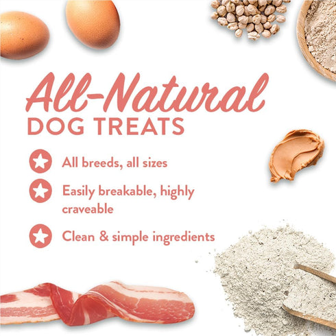 Portland Pet Food Company Bacon Dog Treats, Grain-Free, 5 oz, Healthy Biscuits for Dogs